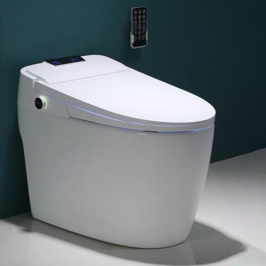 Contemporary All-In-One Smart Toilet White Elongated Floor Standing Bidet with Heated Seat Clearhalo 'Bathroom Remodel & Bathroom Fixtures' 'Bidets' 'Home Improvement' 'home_improvement' 'home_improvement_bidets' 'Toilets & Bidets' 1200x1200_d711c5f6-1ecc-422f-842c-60ae89957427