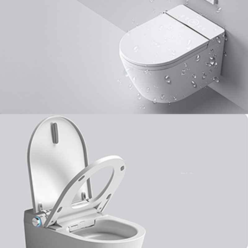 Elongated Toilet Wall Hung 1-Piece Automatic UV Sterilization Toilet with Concealed Tank Clearhalo 'Bathroom Remodel & Bathroom Fixtures' 'Home Improvement' 'home_improvement' 'home_improvement_toilets' 'Toilets & Bidets' 'Toilets' 1200x1200_d71e1bfa-e99b-4d80-96cf-3aff9f7e004a