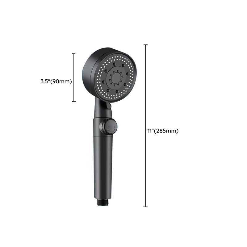 Contemporary Shower Head Combo Handheld Shower Head Plastic Wall-Mount Black Shower Head Clearhalo 'Bathroom Remodel & Bathroom Fixtures' 'Home Improvement' 'home_improvement' 'home_improvement_shower_heads' 'Shower Heads' 'shower_heads' 'Showers & Bathtubs Plumbing' 'Showers & Bathtubs' 1200x1200_d71f2387-f81e-4a7f-83d6-818844a7c7ac