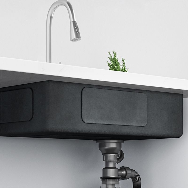 Contemporary Style Kitchen Sink Set Stainless Steel Corrosion Resistant Kitchen Sink Set Clearhalo 'Home Improvement' 'home_improvement' 'home_improvement_kitchen_sinks' 'Kitchen Remodel & Kitchen Fixtures' 'Kitchen Sinks & Faucet Components' 'Kitchen Sinks' 'kitchen_sinks' 1200x1200_d726a59e-934d-4154-842f-ebad5c77598c