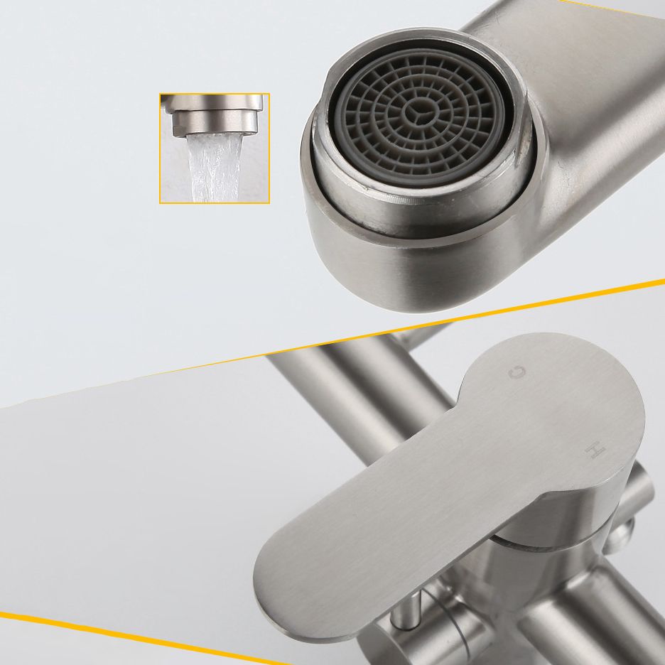 2-Handle 2-Function Water Filler Pull down Kitchen Faucet with Pull out Side Sprayer Clearhalo 'Home Improvement' 'home_improvement' 'home_improvement_kitchen_faucets' 'Kitchen Faucets' 'Kitchen Remodel & Kitchen Fixtures' 'Kitchen Sinks & Faucet Components' 'kitchen_faucets' 1200x1200_d73dbdeb-a2f1-420d-96a2-7dc29675c49b