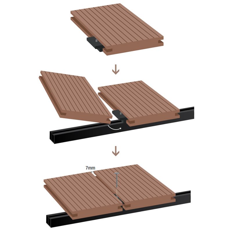 Embossed Patio Flooring Tiles Composite Nailed Flooring Tiles Clearhalo 'Home Improvement' 'home_improvement' 'home_improvement_outdoor_deck_tiles_planks' 'Outdoor Deck Tiles & Planks' 'Outdoor Flooring & Tile' 'Outdoor Remodel' 'outdoor_deck_tiles_planks' 1200x1200_d746dbc1-3739-4eb0-90bc-104f07ca3bb5