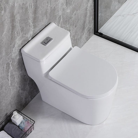 Modern Siphon Jet Toilet Floor Mount Flush Toilet with Toilet Seat Clearhalo 'Bathroom Remodel & Bathroom Fixtures' 'Home Improvement' 'home_improvement' 'home_improvement_toilets' 'Toilets & Bidets' 'Toilets' 1200x1200_d74c021b-15b4-46e2-a8b9-27f14fd7192e