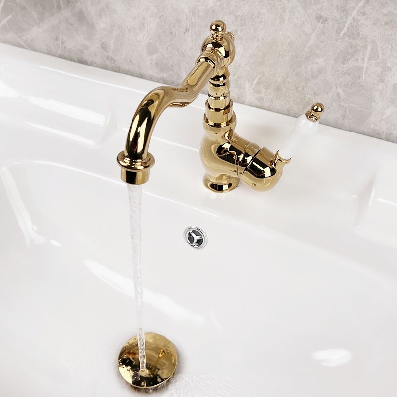 Glam Brass Bathroom Sink Faucet with 1-Handle Vessel Sink Bathroom Faucet Clearhalo 'Bathroom Remodel & Bathroom Fixtures' 'Bathroom Sink Faucets' 'Bathroom Sinks & Faucet Components' 'bathroom_sink_faucets' 'Home Improvement' 'home_improvement' 'home_improvement_bathroom_sink_faucets' 1200x1200_d757710e-8b89-4a22-a223-8d350048689f
