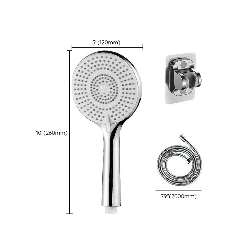 Round Shower Head Plastic Handheld Shower Head with Adjustable Spray Pattern Clearhalo 'Bathroom Remodel & Bathroom Fixtures' 'Home Improvement' 'home_improvement' 'home_improvement_shower_heads' 'Shower Heads' 'shower_heads' 'Showers & Bathtubs Plumbing' 'Showers & Bathtubs' 1200x1200_d76a0af7-818c-4f99-ba09-77a26d9dc415