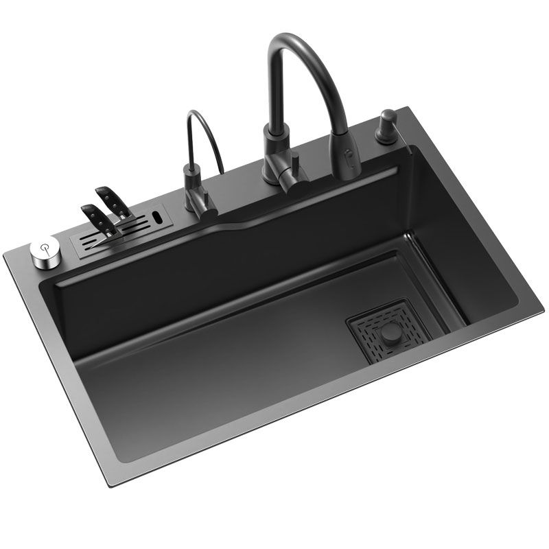 Classic Single Basin Sink Stainless Steel Faucet Sink with Soap Dispenser Clearhalo 'Home Improvement' 'home_improvement' 'home_improvement_kitchen_sinks' 'Kitchen Remodel & Kitchen Fixtures' 'Kitchen Sinks & Faucet Components' 'Kitchen Sinks' 'kitchen_sinks' 1200x1200_d76fd5bb-f9c0-46fc-816d-855c090903ab