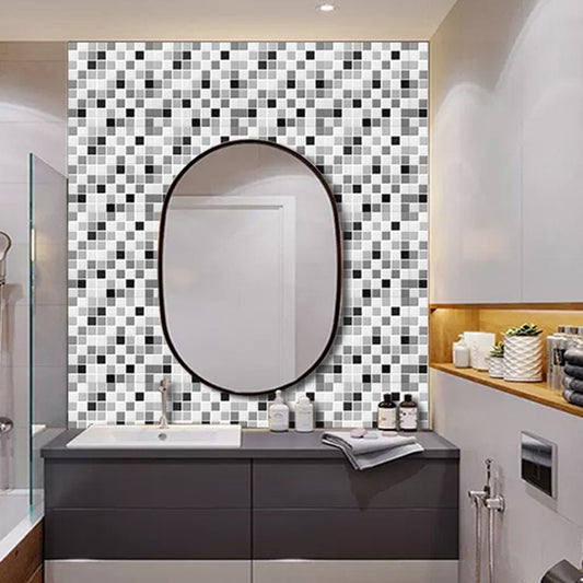 Mosaic Tile Wallpaper Plastic Waterproof Peel & Stick Mosaic Tile Clearhalo 'Flooring 'Home Improvement' 'home_improvement' 'home_improvement_peel_stick_blacksplash' 'Peel & Stick Backsplash Tile' 'peel_stick_blacksplash' 'Walls & Ceilings' Walls and Ceiling' 1200x1200_d773b761-de76-4900-b9d2-0216c8a74b05