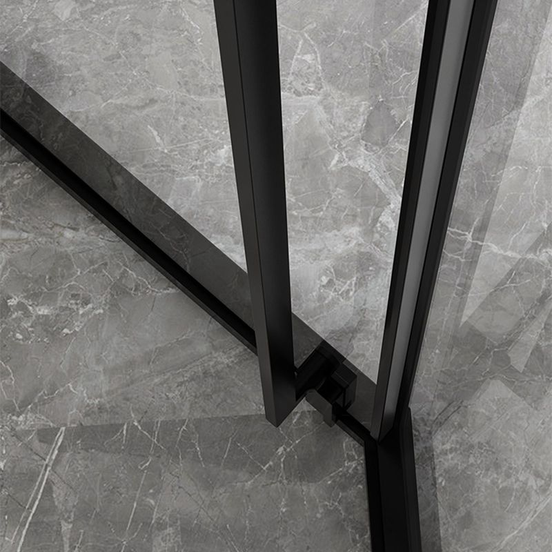 Tempered Shower Bath Door Transparent Metal Framed Shower Door Clearhalo 'Bathroom Remodel & Bathroom Fixtures' 'Home Improvement' 'home_improvement' 'home_improvement_shower_tub_doors' 'Shower and Tub Doors' 'shower_tub_doors' 'Showers & Bathtubs' 1200x1200_d7837f49-e6a9-4575-ab4d-f064c8ef23d8