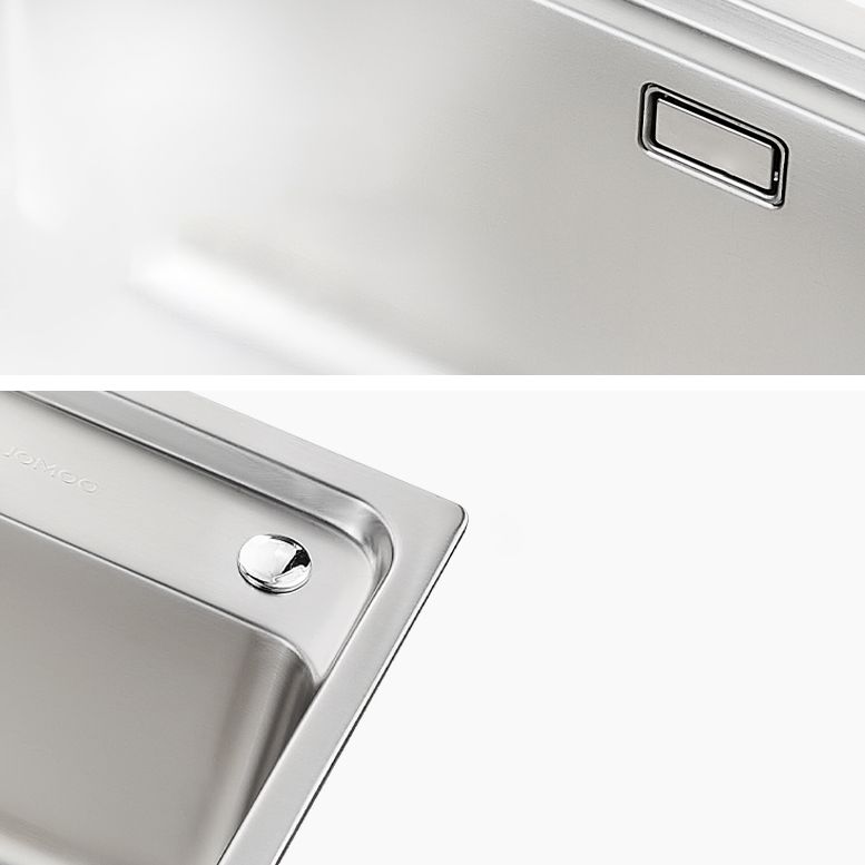 Stainless Steel 1 Holes Sink Contemporary Kitchen Sink with Basket Strainer Clearhalo 'Home Improvement' 'home_improvement' 'home_improvement_kitchen_sinks' 'Kitchen Remodel & Kitchen Fixtures' 'Kitchen Sinks & Faucet Components' 'Kitchen Sinks' 'kitchen_sinks' 1200x1200_d79687a2-6be4-4cdb-8a2e-bfdd514c95c3