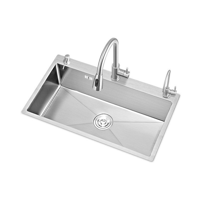 Modern Kitchen Sink Rectangular Water Purification Kitchen Sink Clearhalo 'Home Improvement' 'home_improvement' 'home_improvement_kitchen_sinks' 'Kitchen Remodel & Kitchen Fixtures' 'Kitchen Sinks & Faucet Components' 'Kitchen Sinks' 'kitchen_sinks' 1200x1200_d79ca6d7-4164-4468-824b-8a2671a768d8