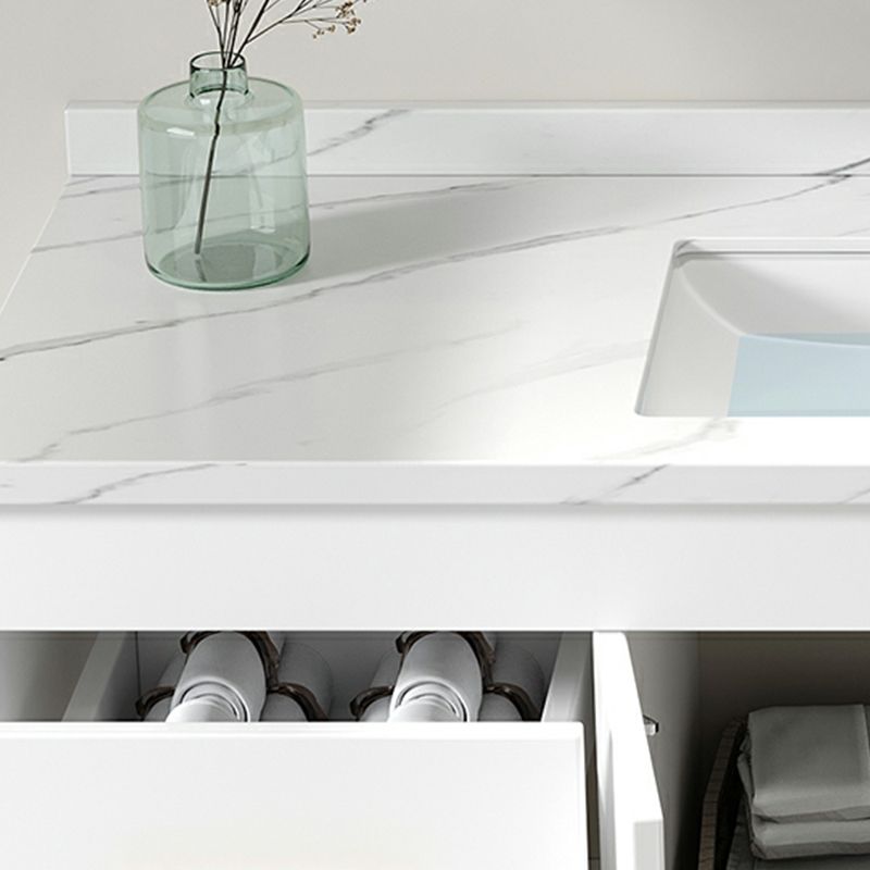 Contemporary Bathroom Vanity Set Wall-Mounted with Soft Close Door Clearhalo 'Bathroom Remodel & Bathroom Fixtures' 'Bathroom Vanities' 'bathroom_vanities' 'Home Improvement' 'home_improvement' 'home_improvement_bathroom_vanities' 1200x1200_d79e1884-e9d9-4f10-9549-08759b87f8f9