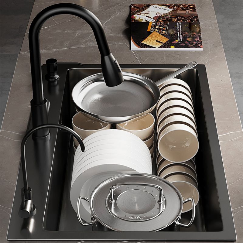 Contemporary Style Sink Set Stainless Steel Friction Resistant Quiet Sink Set for Kitchen Clearhalo 'Home Improvement' 'home_improvement' 'home_improvement_kitchen_sinks' 'Kitchen Remodel & Kitchen Fixtures' 'Kitchen Sinks & Faucet Components' 'Kitchen Sinks' 'kitchen_sinks' 1200x1200_d7a61a62-6528-4e75-8881-2c141d74fa77