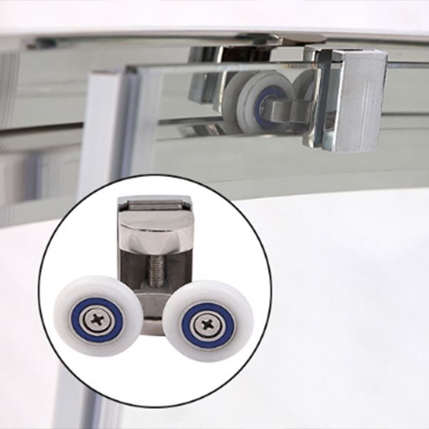 Silver Rectangle Shower Stall Clear Tempered Glass Shower Enclosure Clearhalo 'Bathroom Remodel & Bathroom Fixtures' 'Home Improvement' 'home_improvement' 'home_improvement_shower_stalls_enclosures' 'Shower Stalls & Enclosures' 'shower_stalls_enclosures' 'Showers & Bathtubs' 1200x1200_d7b72a71-f28d-4972-9c6e-18435a33a764