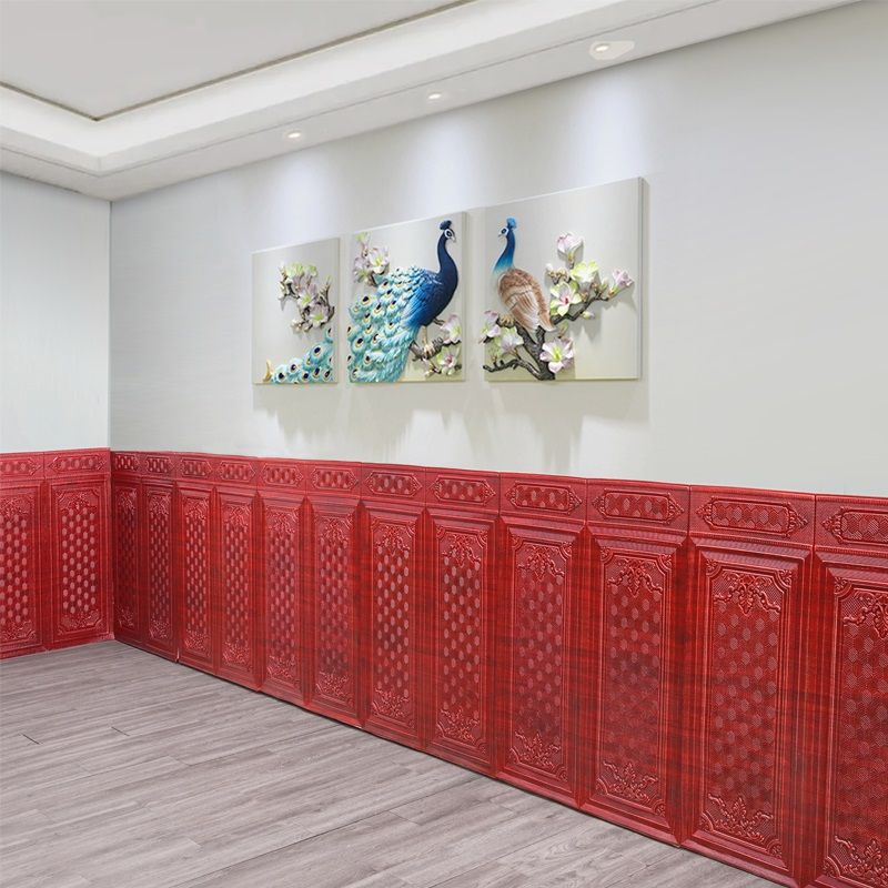 Wall Panel 3D Embossed Peel and Stick Waterproof Backsplash Panels for Living Room Clearhalo 'Flooring 'Home Improvement' 'home_improvement' 'home_improvement_wall_paneling' 'Wall Paneling' 'wall_paneling' 'Walls & Ceilings' Walls and Ceiling' 1200x1200_d7be07f4-f364-41b4-aabc-64fe9bd3faa3