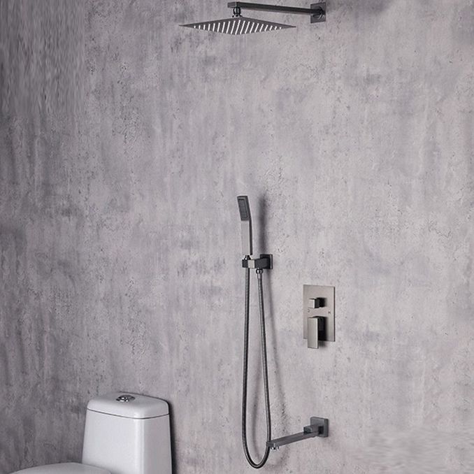 Modern Shower System Brass Adjustable Shower Head Temperature Control Shower Faucet Clearhalo 'Bathroom Remodel & Bathroom Fixtures' 'Home Improvement' 'home_improvement' 'home_improvement_shower_faucets' 'Shower Faucets & Systems' 'shower_faucets' 'Showers & Bathtubs Plumbing' 'Showers & Bathtubs' 1200x1200_d7c95130-4b48-4c95-b0de-03ed33caf59d