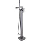 Modern Style Freestanding Faucet Floor Mounted Bathroom Faucet Clearhalo 'Bathroom Remodel & Bathroom Fixtures' 'Bathtub Faucets' 'bathtub_faucets' 'Home Improvement' 'home_improvement' 'home_improvement_bathtub_faucets' 1200x1200_d7d72ce0-a38b-486b-b585-48294f442e81