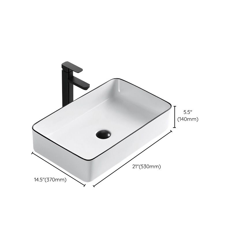 Modern Bathroom Sink Porcelain Pop-Up Drain Rectangular Vessel Sink Clearhalo 'Bathroom Remodel & Bathroom Fixtures' 'Bathroom Sinks & Faucet Components' 'Bathroom Sinks' 'bathroom_sink' 'Home Improvement' 'home_improvement' 'home_improvement_bathroom_sink' 1200x1200_d7d94ff0-7f78-481e-a230-e0fc525987a8