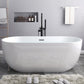 Acrylic Freestanding Bath Back to Wall Modern Oval White Bathtub Clearhalo 'Bathroom Remodel & Bathroom Fixtures' 'Bathtubs' 'Home Improvement' 'home_improvement' 'home_improvement_bathtubs' 'Showers & Bathtubs' 1200x1200_d7dfc5e7-df0f-491c-98e1-acb2112bd767