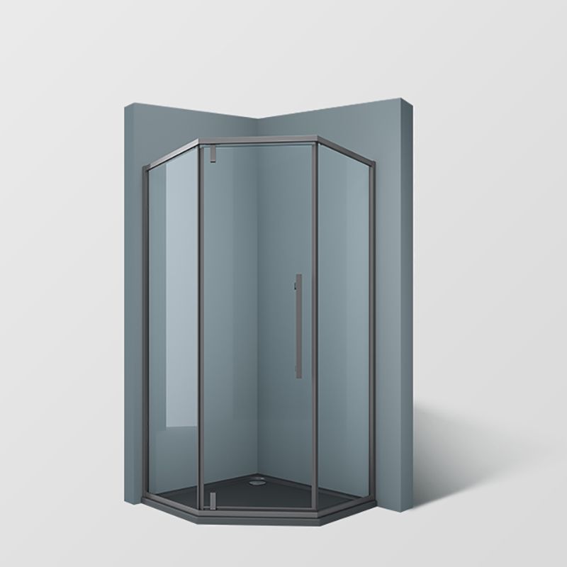 304 Stainless Steel Frame Shower Enclosure Neo-Angle Tempered Glass Shower Stall Clearhalo 'Bathroom Remodel & Bathroom Fixtures' 'Home Improvement' 'home_improvement' 'home_improvement_shower_stalls_enclosures' 'Shower Stalls & Enclosures' 'shower_stalls_enclosures' 'Showers & Bathtubs' 1200x1200_d823685e-131f-4735-9c77-c3b26ffee933