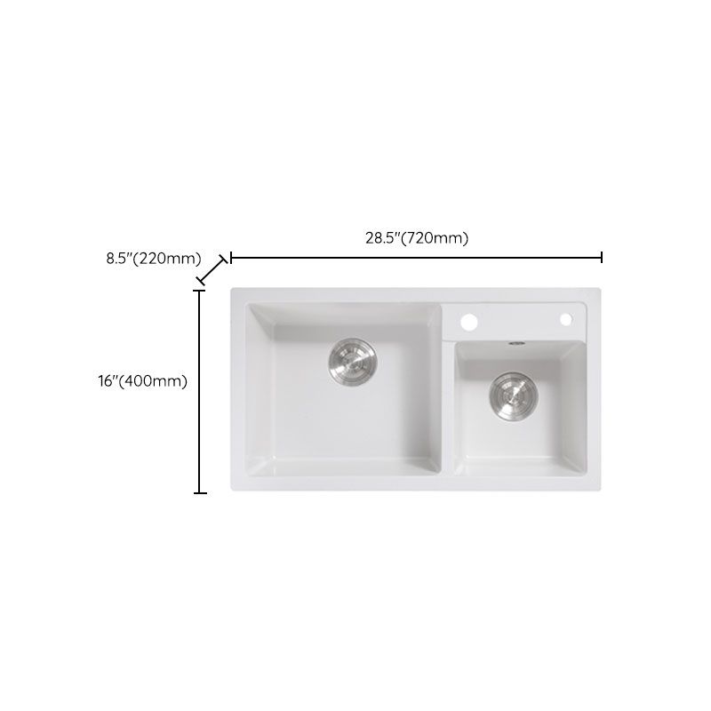 Classic Quartz Sink Double Bowl Solid Color Kitchen Sink with Faucet Clearhalo 'Home Improvement' 'home_improvement' 'home_improvement_kitchen_sinks' 'Kitchen Remodel & Kitchen Fixtures' 'Kitchen Sinks & Faucet Components' 'Kitchen Sinks' 'kitchen_sinks' 1200x1200_d8259c8c-d77a-4e5b-87f7-ab4ca9912fb1