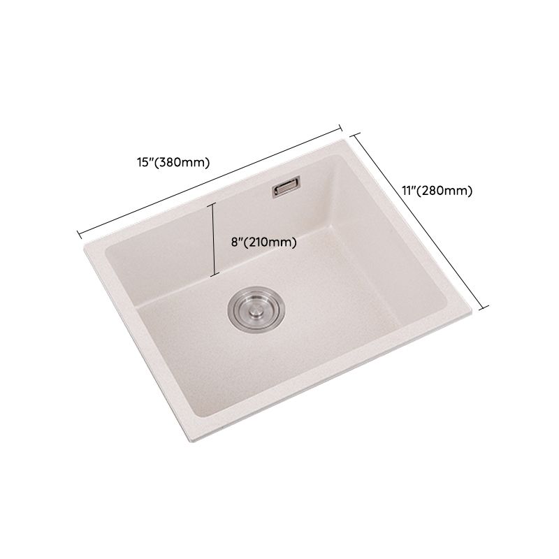 Single Bowl Kitchen Sink Quartz Kitchen Sink with Drain Assembly Clearhalo 'Home Improvement' 'home_improvement' 'home_improvement_kitchen_sinks' 'Kitchen Remodel & Kitchen Fixtures' 'Kitchen Sinks & Faucet Components' 'Kitchen Sinks' 'kitchen_sinks' 1200x1200_d85a306c-99f3-4664-a468-71f7f5f26c1f