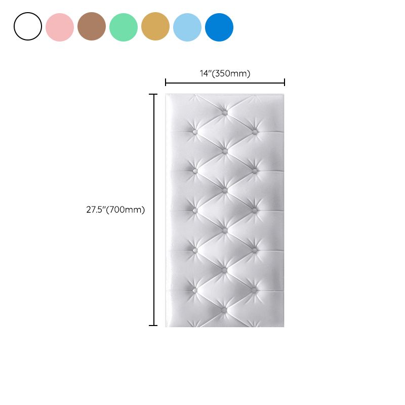 Modern Style Foam Waterproof Wall Paneling Bed Room 3D Wall Paneling with Cushion Clearhalo 'Flooring 'Home Improvement' 'home_improvement' 'home_improvement_wall_paneling' 'Wall Paneling' 'wall_paneling' 'Walls & Ceilings' Walls and Ceiling' 1200x1200_d863de01-ac20-489d-b88d-c5e87034dfe2