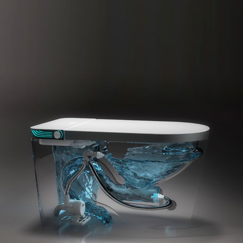 Modern Floor Mount Flush Toilet Siphon Jet Toilet Bowl with Slow Close Seat for Washroom Clearhalo 'Bathroom Remodel & Bathroom Fixtures' 'Home Improvement' 'home_improvement' 'home_improvement_toilets' 'Toilets & Bidets' 'Toilets' 1200x1200_d87607da-f5b9-4c1f-af8c-cf44d99d263f