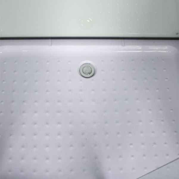 Tempered Glass Shower Stall Home Shower Stall with Towel Bar and Rain Shower Clearhalo 'Bathroom Remodel & Bathroom Fixtures' 'Home Improvement' 'home_improvement' 'home_improvement_shower_stalls_enclosures' 'Shower Stalls & Enclosures' 'shower_stalls_enclosures' 'Showers & Bathtubs' 1200x1200_d8788d65-f597-4e7b-8815-b4cfd64128e9