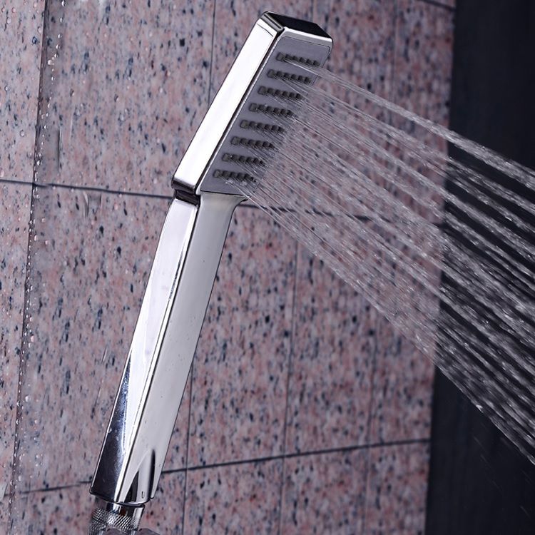 Modern Handheld Supercharged Shower Head Square Turbo Spray Head Clearhalo 'Bathroom Remodel & Bathroom Fixtures' 'Home Improvement' 'home_improvement' 'home_improvement_shower_heads' 'Shower Heads' 'shower_heads' 'Showers & Bathtubs Plumbing' 'Showers & Bathtubs' 1200x1200_d87f9ffd-35a7-41ba-9cb3-b6c187d9f8b9
