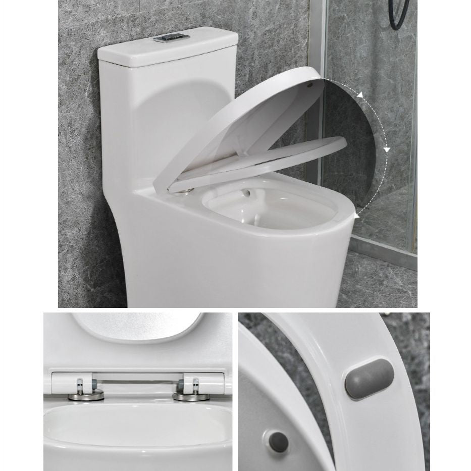 Modern White Flush Toilet Ceramic Elong One-Piece Toilet with Slow Close Seat Clearhalo 'Bathroom Remodel & Bathroom Fixtures' 'Home Improvement' 'home_improvement' 'home_improvement_toilets' 'Toilets & Bidets' 'Toilets' 1200x1200_d8cdfa34-df7e-4cdc-9eb3-065ae3da077c