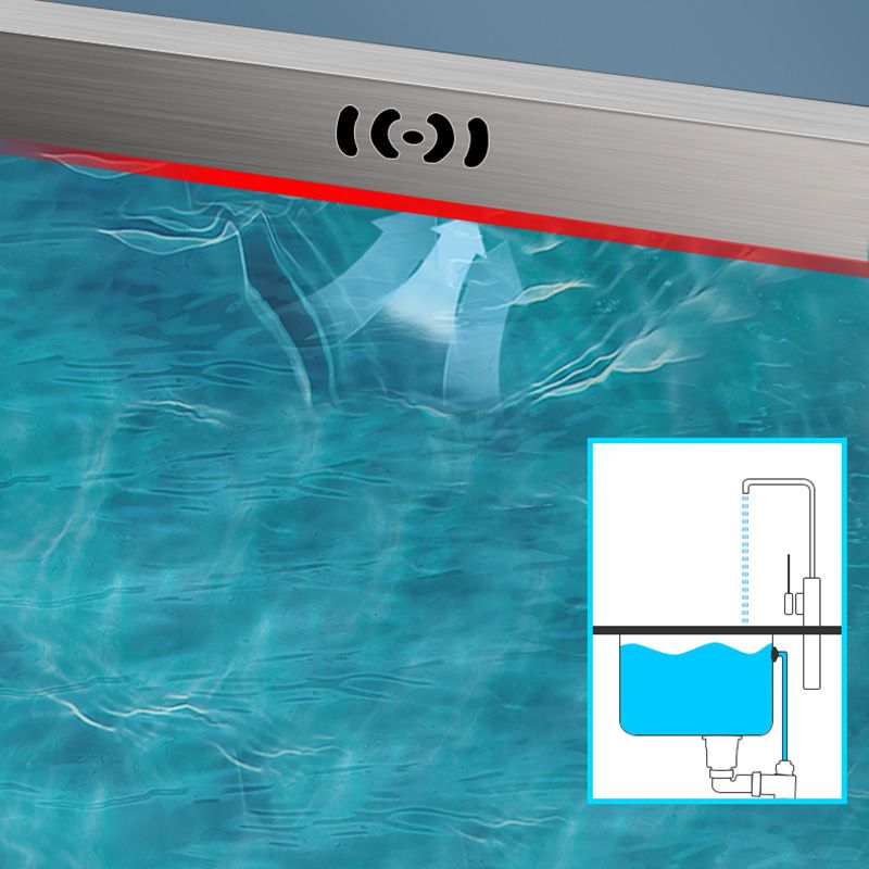 Contemporary Style Kitchen Sink Stainless Steel Rectangle Undermount Kitchen Sink Clearhalo 'Home Improvement' 'home_improvement' 'home_improvement_kitchen_sinks' 'Kitchen Remodel & Kitchen Fixtures' 'Kitchen Sinks & Faucet Components' 'Kitchen Sinks' 'kitchen_sinks' 1200x1200_d8f1760b-f718-415c-bacf-f9243499128e