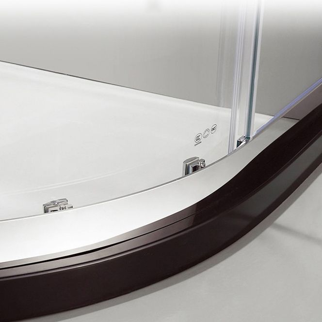 Framed Tempered Shower Bath Door Double Sliding Shower Doors Clearhalo 'Bathroom Remodel & Bathroom Fixtures' 'Home Improvement' 'home_improvement' 'home_improvement_shower_tub_doors' 'Shower and Tub Doors' 'shower_tub_doors' 'Showers & Bathtubs' 1200x1200_d901cec7-eac3-4777-8a73-c777aa92a965