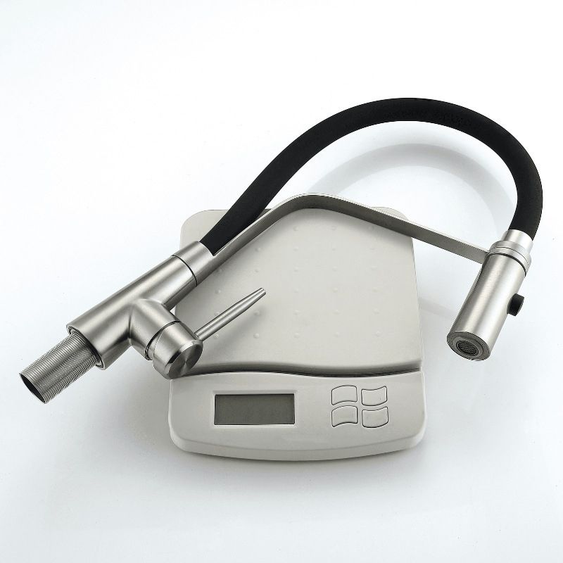 1-Handle 2-Function Kitchen Faucet Pulldown Kitchen Sink Faucet with Sprayer and Handles Clearhalo 'Home Improvement' 'home_improvement' 'home_improvement_kitchen_faucets' 'Kitchen Faucets' 'Kitchen Remodel & Kitchen Fixtures' 'Kitchen Sinks & Faucet Components' 'kitchen_faucets' 1200x1200_d90ca83b-9b94-43c9-9d75-2e7129a4e1c9