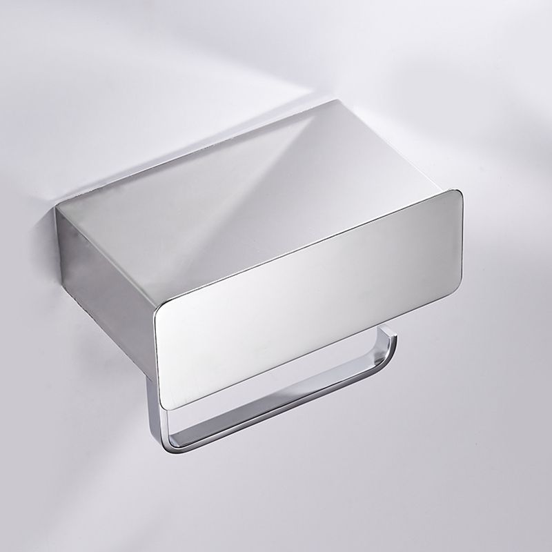 2 Piece Stainless Steel Classic Bathroom Accessory Set Black & Chrome Paper Holder Clearhalo 'Bathroom Hardware Sets' 'Bathroom Hardware' 'Bathroom Remodel & Bathroom Fixtures' 'bathroom_hardware_sets' 'Home Improvement' 'home_improvement' 'home_improvement_bathroom_hardware_sets' 1200x1200_d90d36d9-ae8f-4759-ad64-25edc5f8400d