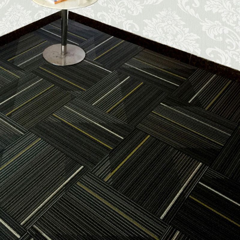 Dark Color Level Loop Carpet Tile Non-Skid Self Adhesive Indoor Office Carpet Tiles Clearhalo 'Carpet Tiles & Carpet Squares' 'carpet_tiles_carpet_squares' 'Flooring 'Home Improvement' 'home_improvement' 'home_improvement_carpet_tiles_carpet_squares' Walls and Ceiling' 1200x1200_d919f881-7eda-4950-81e0-224d6476886c