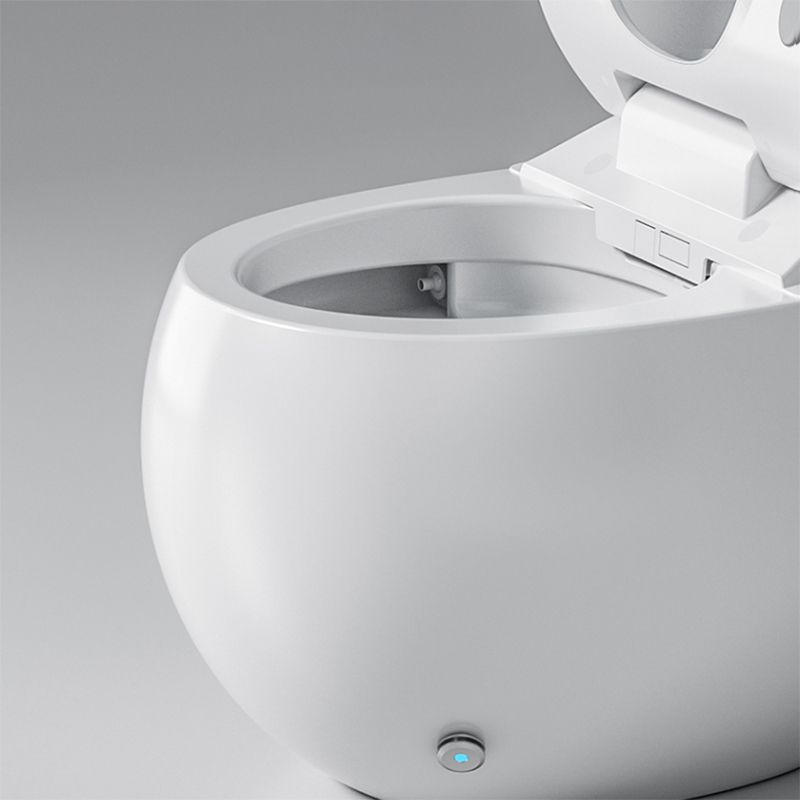 Contemporary Floor Standing Bidet Round White Heated Seat Warm Air Dryer Clearhalo 'Bathroom Remodel & Bathroom Fixtures' 'Bidets' 'Home Improvement' 'home_improvement' 'home_improvement_bidets' 'Toilets & Bidets' 1200x1200_d91b9b82-b70a-476b-b30d-916e74e4f5e6