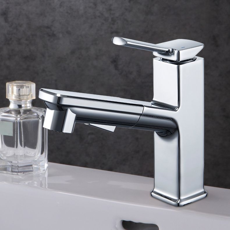 Modern Vessel Faucet Copper Pure Color Single Handle Vessel Faucet Clearhalo 'Bathroom Remodel & Bathroom Fixtures' 'Bathroom Sink Faucets' 'Bathroom Sinks & Faucet Components' 'bathroom_sink_faucets' 'Home Improvement' 'home_improvement' 'home_improvement_bathroom_sink_faucets' 1200x1200_d92b3247-7b6c-46f9-bdd2-edefafe5d2b6