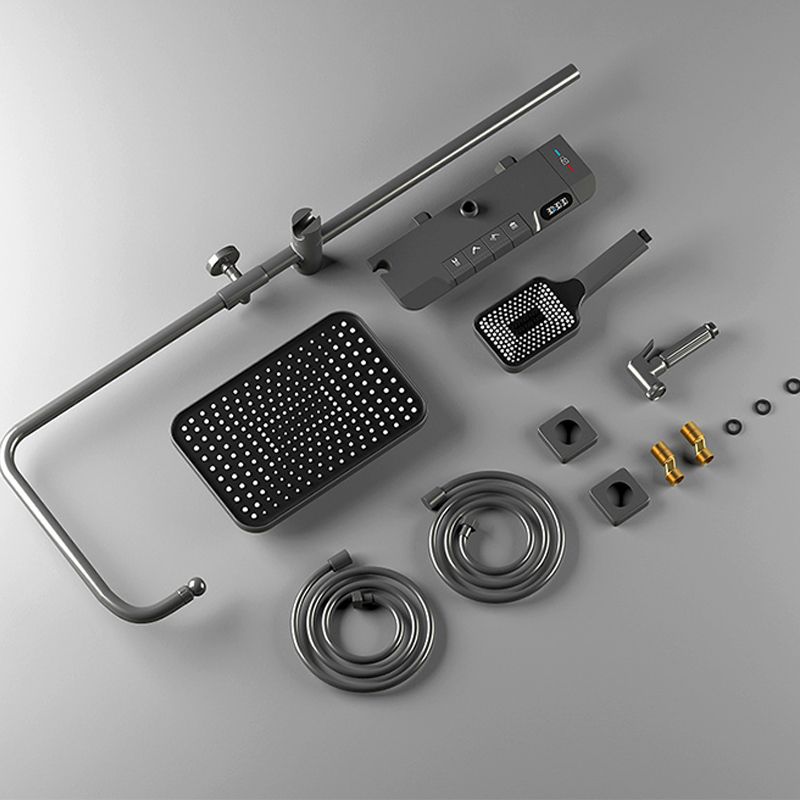 Modern Shower Trim Brass Thermostatic Adjustable Shower Head Wall Mounted Shower Set Clearhalo 'Bathroom Remodel & Bathroom Fixtures' 'Home Improvement' 'home_improvement' 'home_improvement_shower_faucets' 'Shower Faucets & Systems' 'shower_faucets' 'Showers & Bathtubs Plumbing' 'Showers & Bathtubs' 1200x1200_d936b91d-5ae0-4f11-91cf-2487a4f002ff