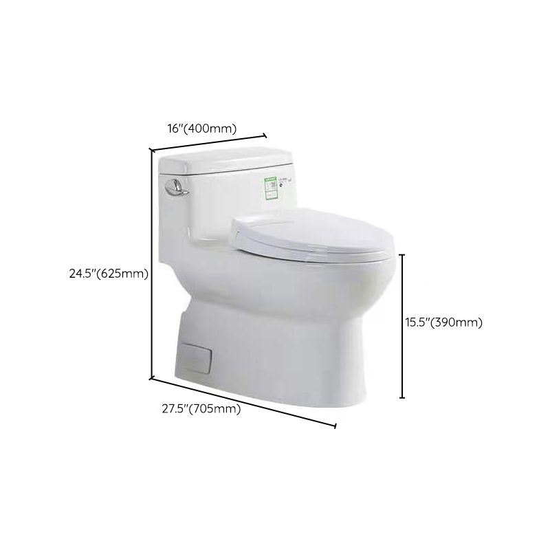 Modern Ceramic Siphon Jet Toilet Bowl Floor Mount Flush Toilet with Toilet Seat Clearhalo 'Bathroom Remodel & Bathroom Fixtures' 'Home Improvement' 'home_improvement' 'home_improvement_toilets' 'Toilets & Bidets' 'Toilets' 1200x1200_d943c944-bdb5-4e51-b159-0a95f10bf4aa