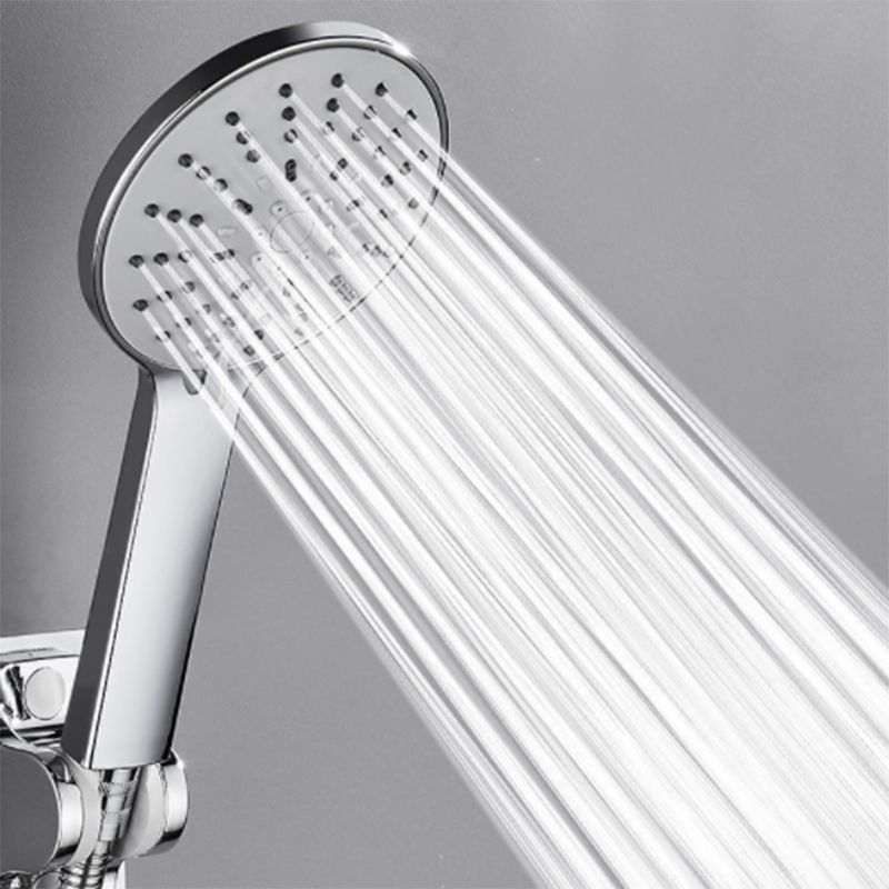 Wall Mounted Round Shower Modern Style Metal Dual Shower Heads Clearhalo 'Bathroom Remodel & Bathroom Fixtures' 'Home Improvement' 'home_improvement' 'home_improvement_shower_heads' 'Shower Heads' 'shower_heads' 'Showers & Bathtubs Plumbing' 'Showers & Bathtubs' 1200x1200_d94d5e87-2c17-4734-ab75-2218f90c8a65