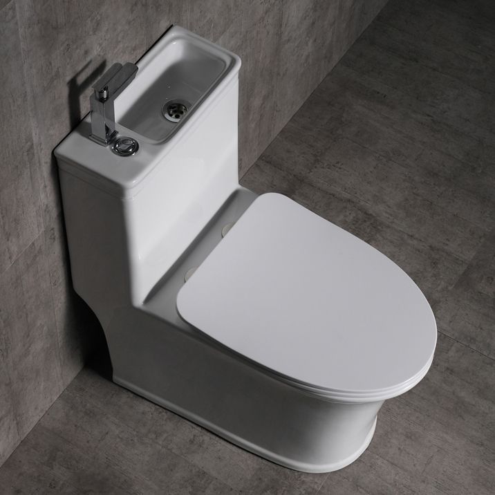 Contemporary Flush Toilet Floor Mount One-Piece Toilet Porcelain Urine Toilet Clearhalo 'Bathroom Remodel & Bathroom Fixtures' 'Home Improvement' 'home_improvement' 'home_improvement_toilets' 'Toilets & Bidets' 'Toilets' 1200x1200_d96f6e15-a28b-4fbb-a0cf-99bb3787c25f