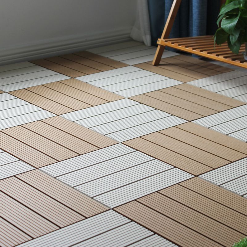 Square Snapping Patio Flooring Tiles Striped Pattern Tile Set Floor Board Clearhalo 'Home Improvement' 'home_improvement' 'home_improvement_outdoor_deck_tiles_planks' 'Outdoor Deck Tiles & Planks' 'Outdoor Flooring & Tile' 'Outdoor Remodel' 'outdoor_deck_tiles_planks' 1200x1200_d97f0880-4f0f-43fd-af89-6ec68ee7cd73