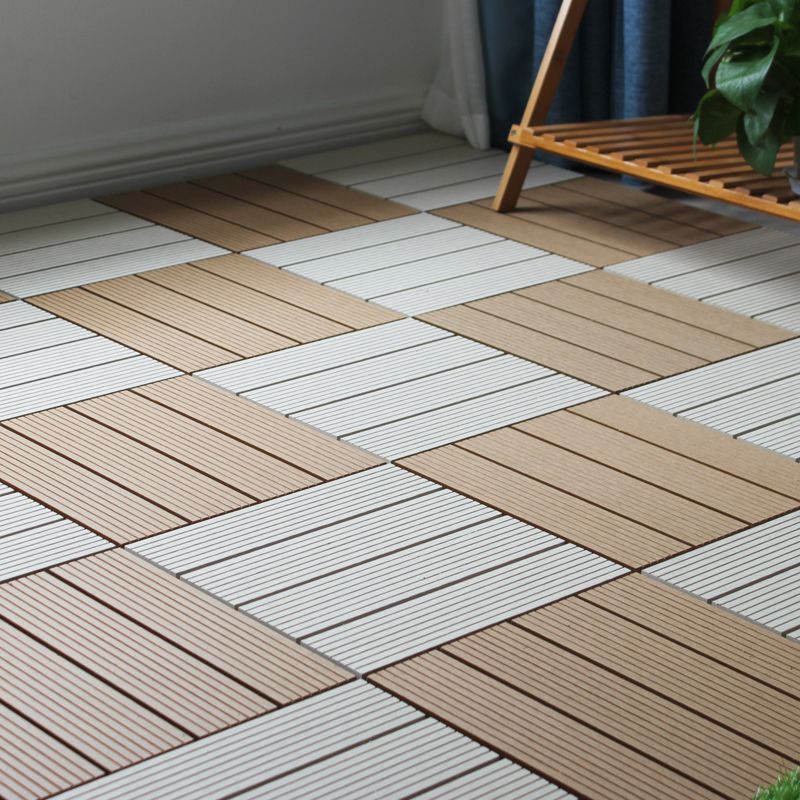 Square Snapping Patio Flooring Tiles Striped Pattern Tile Set Floor Board Clearhalo 'Home Improvement' 'home_improvement' 'home_improvement_outdoor_deck_tiles_planks' 'Outdoor Deck Tiles & Planks' 'Outdoor Flooring & Tile' 'Outdoor Remodel' 'outdoor_deck_tiles_planks' 1200x1200_d97f0880-4f0f-43fd-af89-6ec68ee7cd73