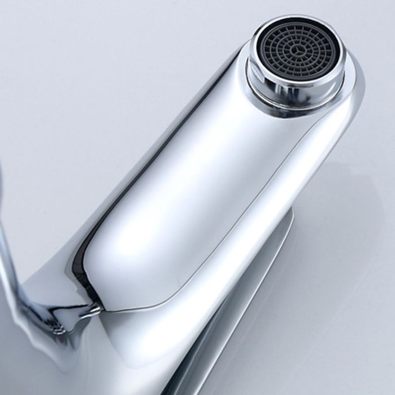 Single Hole Lavatory Faucet Lever Handle 1 Hole Faucet for Bathroom Clearhalo 'Bathroom Remodel & Bathroom Fixtures' 'Bathroom Sink Faucets' 'Bathroom Sinks & Faucet Components' 'bathroom_sink_faucets' 'Home Improvement' 'home_improvement' 'home_improvement_bathroom_sink_faucets' 1200x1200_d98922b5-b2a7-43f4-b6ee-ef22fb9866e7