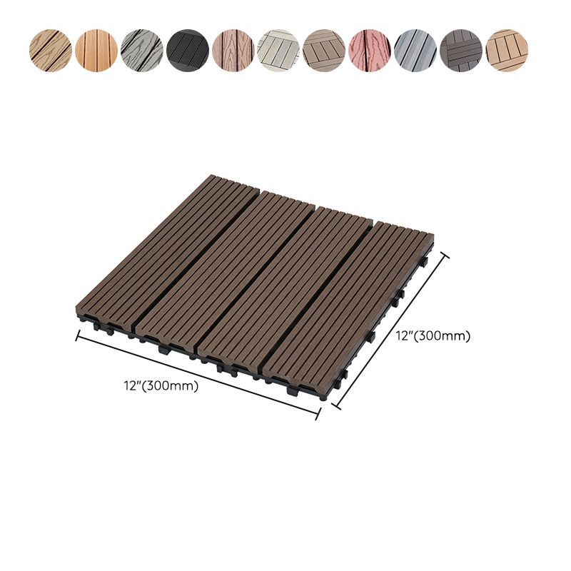 12" X 12" Deck/Patio Flooring Tiles 4-Slat Square for Outdoor Patio Tiles Clearhalo 'Home Improvement' 'home_improvement' 'home_improvement_outdoor_deck_tiles_planks' 'Outdoor Deck Tiles & Planks' 'Outdoor Flooring & Tile' 'Outdoor Remodel' 'outdoor_deck_tiles_planks' 1200x1200_d98a3bcc-2f60-4536-87f6-713cf5ccd2ab