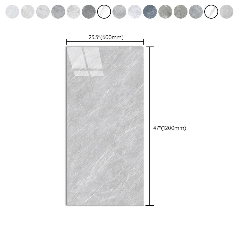 Modern Rectangle White Singular Tile Marble Floor and Wall for Bathroom Clearhalo 'Floor Tiles & Wall Tiles' 'floor_tiles_wall_tiles' 'Flooring 'Home Improvement' 'home_improvement' 'home_improvement_floor_tiles_wall_tiles' Walls and Ceiling' 1200x1200_d995d917-2932-41a7-a1dd-b7dbf70f94eb