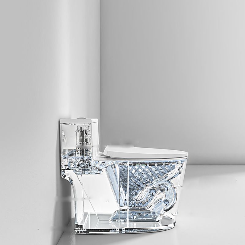 Modern Floor Mount Flush Toilet Ceramic Urine Toilet with Slow Close Seat for Bathroom Clearhalo 'Bathroom Remodel & Bathroom Fixtures' 'Home Improvement' 'home_improvement' 'home_improvement_toilets' 'Toilets & Bidets' 'Toilets' 1200x1200_d99988bb-bc31-4785-9c33-074347a4a3e6