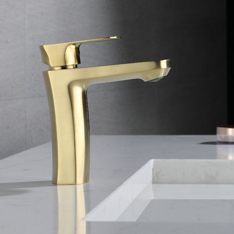 Square 1-Handle Bathroom Faucet 1 Hole Vessel Sink Bathroom Faucet Clearhalo 'Bathroom Remodel & Bathroom Fixtures' 'Bathroom Sink Faucets' 'Bathroom Sinks & Faucet Components' 'bathroom_sink_faucets' 'Home Improvement' 'home_improvement' 'home_improvement_bathroom_sink_faucets' 1200x1200_d9a72811-9c73-4357-8e4e-c7f802e6d836