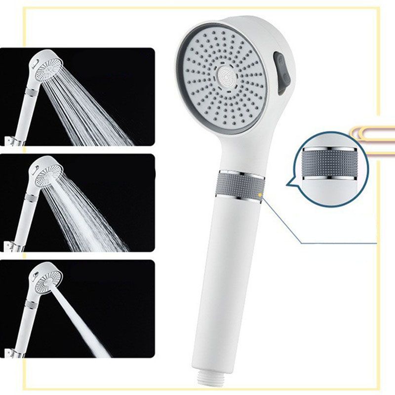 Shower Head 3-Setting Modern Round Plastic Water Filtration Handheld Shower Head Clearhalo 'Bathroom Remodel & Bathroom Fixtures' 'Home Improvement' 'home_improvement' 'home_improvement_shower_heads' 'Shower Heads' 'shower_heads' 'Showers & Bathtubs Plumbing' 'Showers & Bathtubs' 1200x1200_d9aa62de-5890-467c-a6a8-1cfd69c03a38