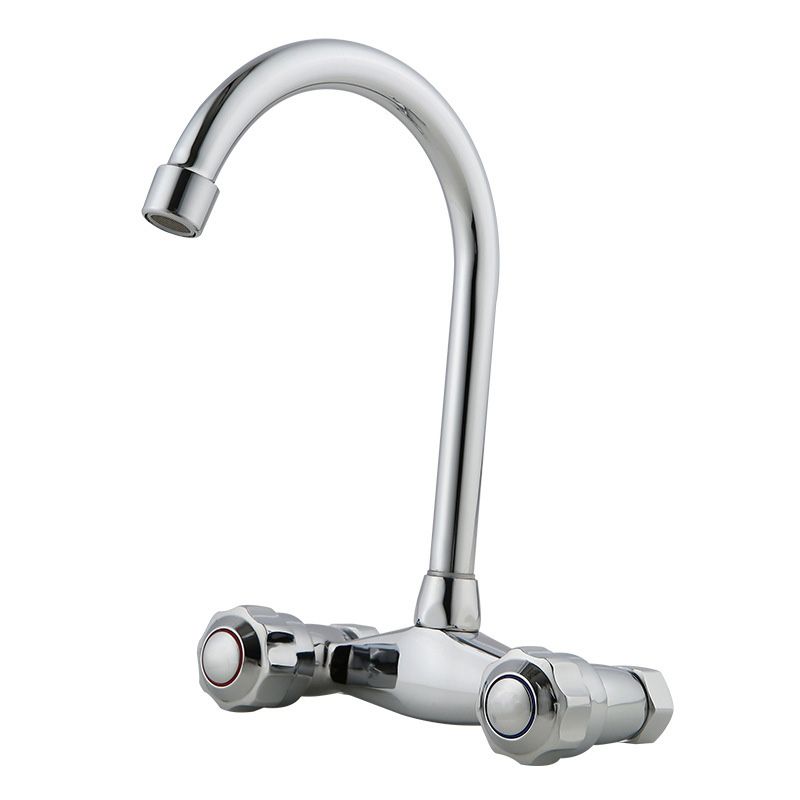 Contemporary Double Handles Kitchen Faucet Metal 2 Holds Bar Faucet Clearhalo 'Home Improvement' 'home_improvement' 'home_improvement_kitchen_faucets' 'Kitchen Faucets' 'Kitchen Remodel & Kitchen Fixtures' 'Kitchen Sinks & Faucet Components' 'kitchen_faucets' 1200x1200_d9b5817c-8265-43fe-b475-a5055b59104f